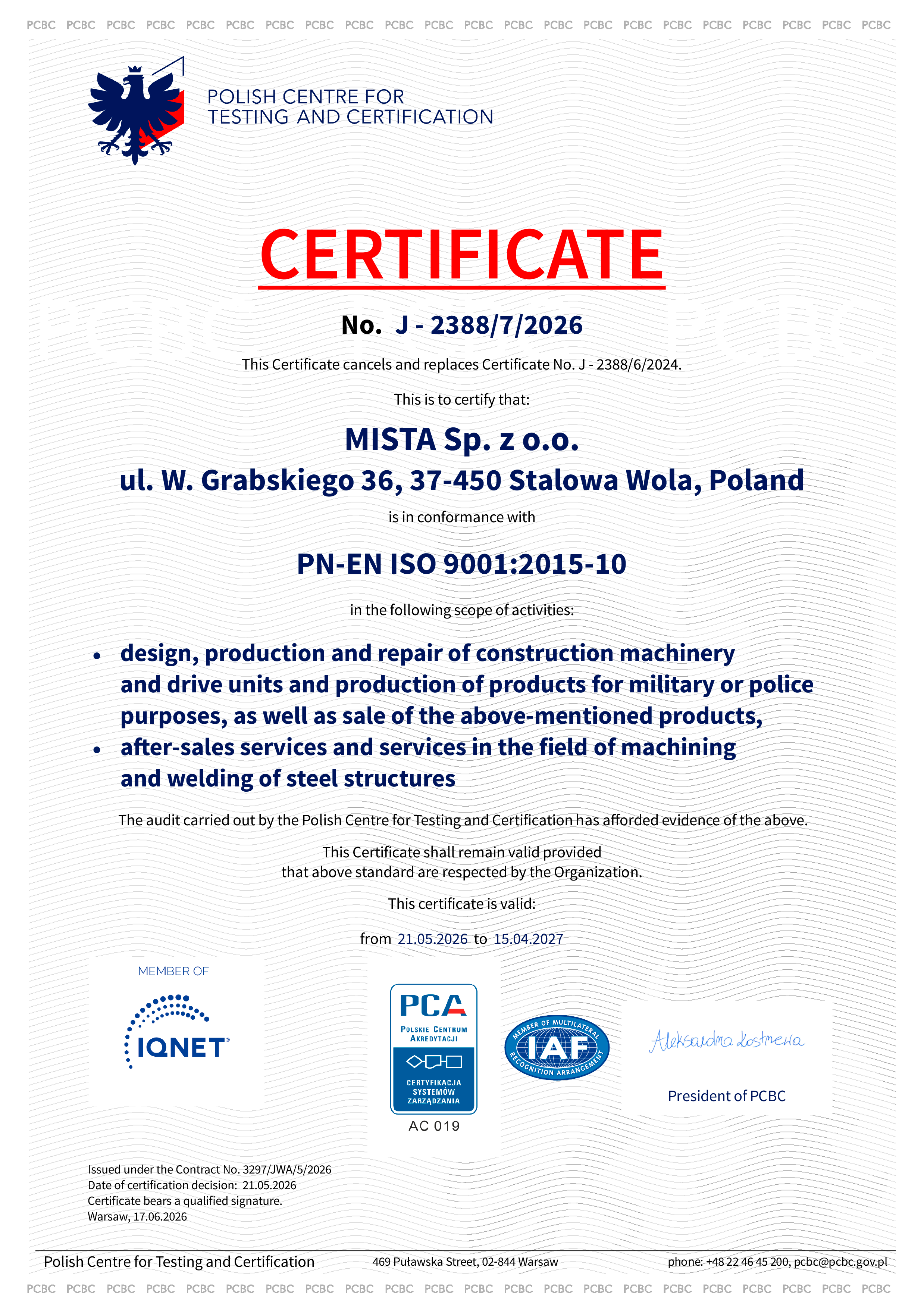 iso 90012015 2026 mista cert. ang sign